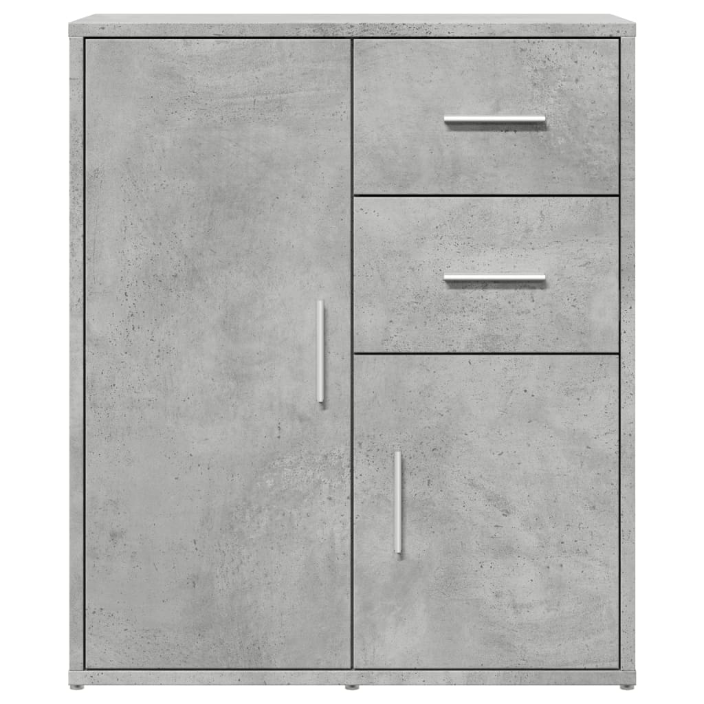 Sideboards 2 pcs Concrete Grey 60x31x70 cm Engineered Wood